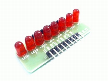 Signal module with 8 leds in a row