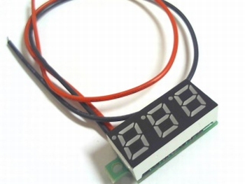 LED 4.5V-30V voltmeter tweedradig rood display