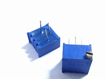 Precisie instelpotentiometer 500K ohm vierkant liggend