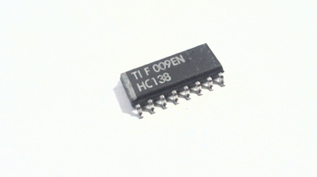 74HC138 3-to-8 line decoder/demultiplexer, inverting SMD