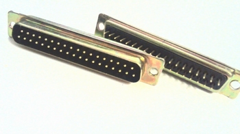 Sub D 37 pins male connector with short pins