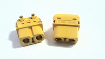 XT60 female connector voor throughole PCB montage