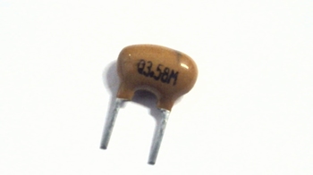 Keramische resonator 3,58 Mhz 2 pins