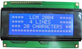 LCD Display 20 X 4 HD44780  blauw backlight