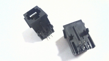 RJ11 connector houder 4 polig