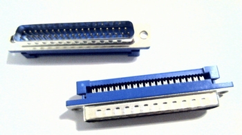 Sub D 37 pins male connector for flatcable