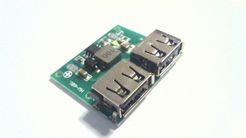 DC-DC step down module 24V/12V/9V naar 5 Volt 3A 2x USB