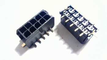 Microfit rechte header 10 polig SMD