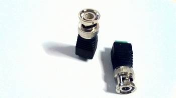 BNC plug with screw connections