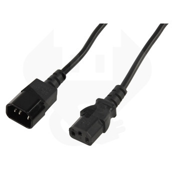 Verlengsnoer male C13 naar female C14 connector