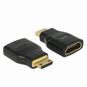 HDMI Mini C naar HDMI A female Verloopstekker