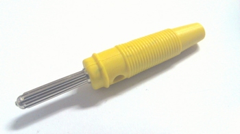 Bananaplug 4mm yellow