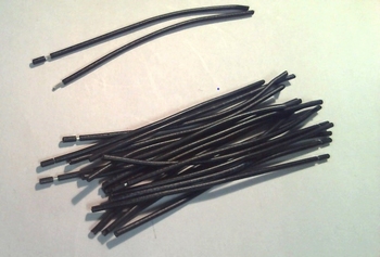 Set of 20 flexible copperwire black