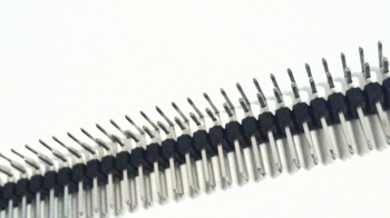 Double header 2x40 pins 2.54mm 90 degrees angle