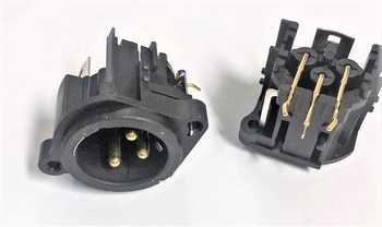 XLR Connectorbus male PCB 3 poles NC3MAH