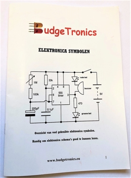 Boekje naslag elektronica symbolen