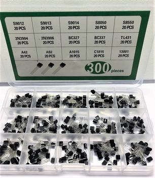 Transistor assortiment 300 stuks in assortiments doos