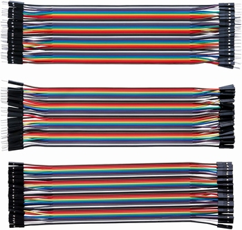 Complete set (3x40) jumper wires voor breadboard