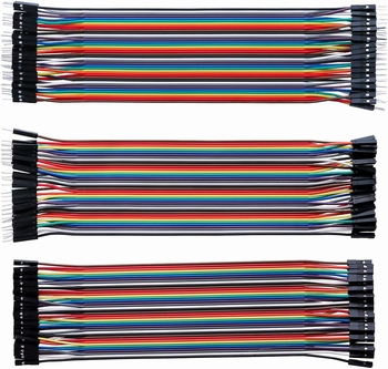 Set of 3 different  Wire Jumper Cables 120pcs 20cm
