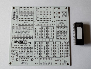 My4TH single board PCB ONLY plus programmed Eprom