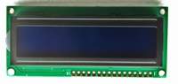 LCD Display 16 X 2 white on blue