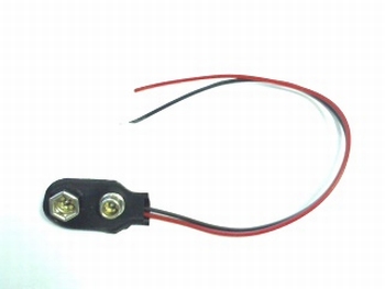 Battery clip for 9 volt battery