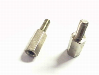Metal distance holder 10mm with screw-end