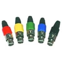 XLR plug male 3 poles yellow