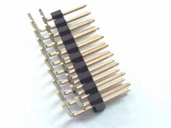 Double header 2x10 pins - 2.54mm bended