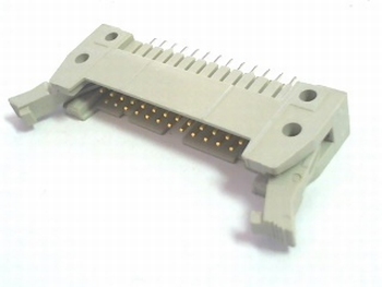 Header male connector 2x13 pins recht
