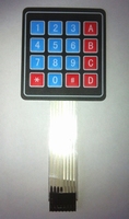 16 Key Matrix Membrane Switch Keypad 4 X4 matrix