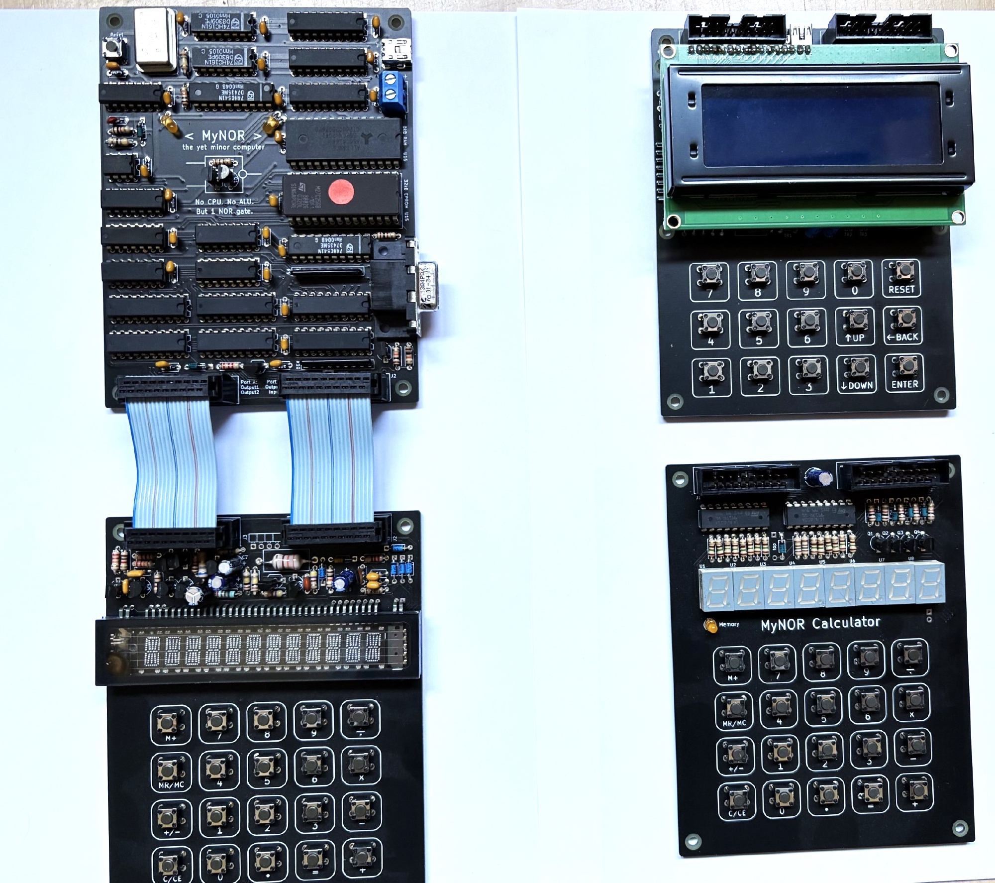 Compleet opgebouwde Mynor single board computer + alle uitbreidingen