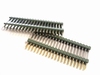 Dubbele header recht 2x20 hoog- raster 2,54mm