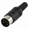 DIN plug 6-polige male