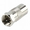 F-connector naar coax female adapter