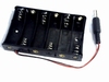 Batterijhouder 6 x AA met voedingsplug