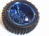 Wheel 85mm metalic blue for 4 mm axis