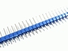 Header enkel 40 pins 2,54mm recht kleur BLAUW