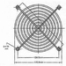 Beschermgrill voor ventilator 80mm