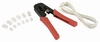 Crimping tool for RJ11, RJ12 and RJ45 8 poles and 6 poles
