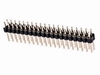 Double header 2x20 pins low - 2.54mm straight