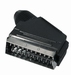 Scart plug black