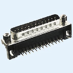 Sub-D connector male haaks - 15 pins