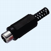 Standaard Cinch - tulp - RCA contra plug - zwart