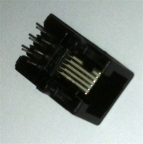 RJ12 PCB connector 6 contacts