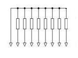 9 pins weerstand array