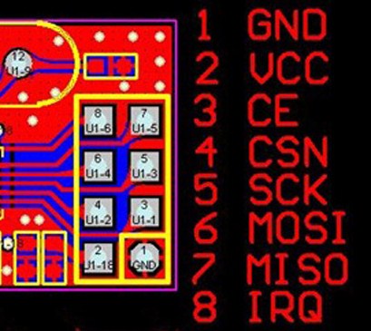 pinout 2.4 ghz transciever module