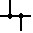 electronica symbool voor Draad kruisend en contact makend