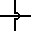 electronica symbool voor Draad kruisend en geen contact makend